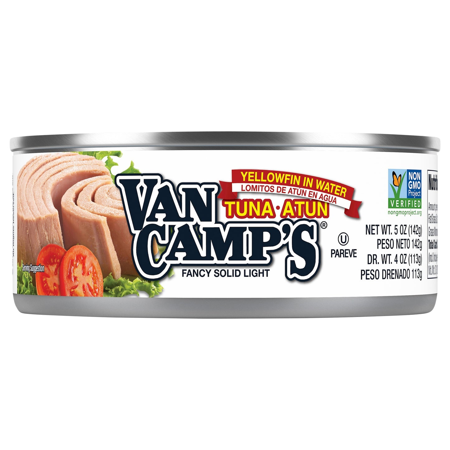 Van Camp's Seafood Solid Light Yellowfin Tuna in Water 5 oz