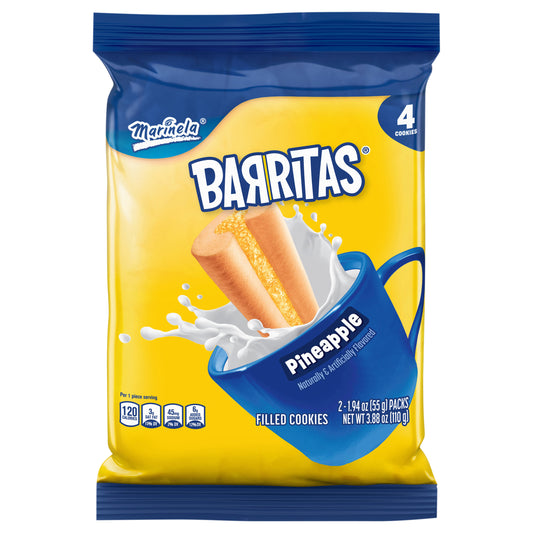 Galletas rellenas de piña Marinela Barritas, 2 paquetes, 3.88 oz
